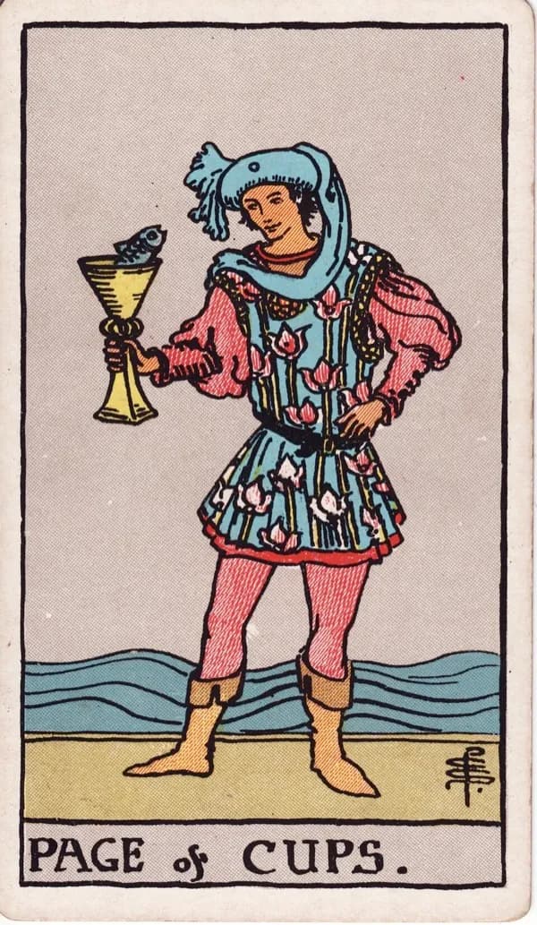 Page of Cups tarot card