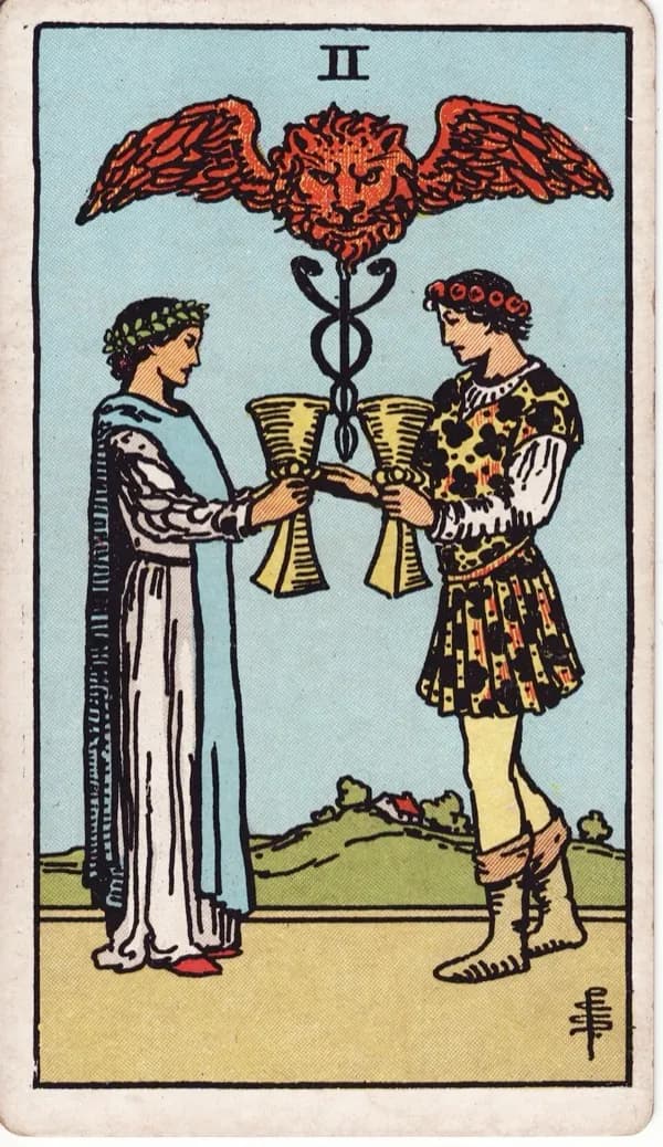 Two of Cups tarot card
