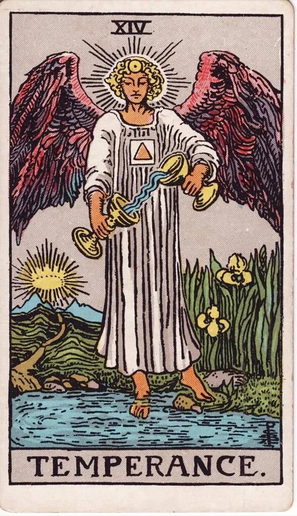 Temperance tarot card