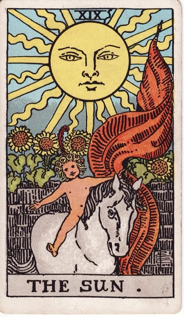 The Sun tarot card