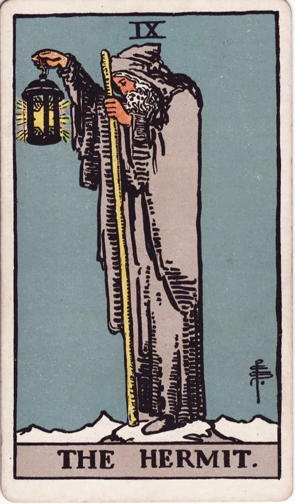 The Hermit tarot card