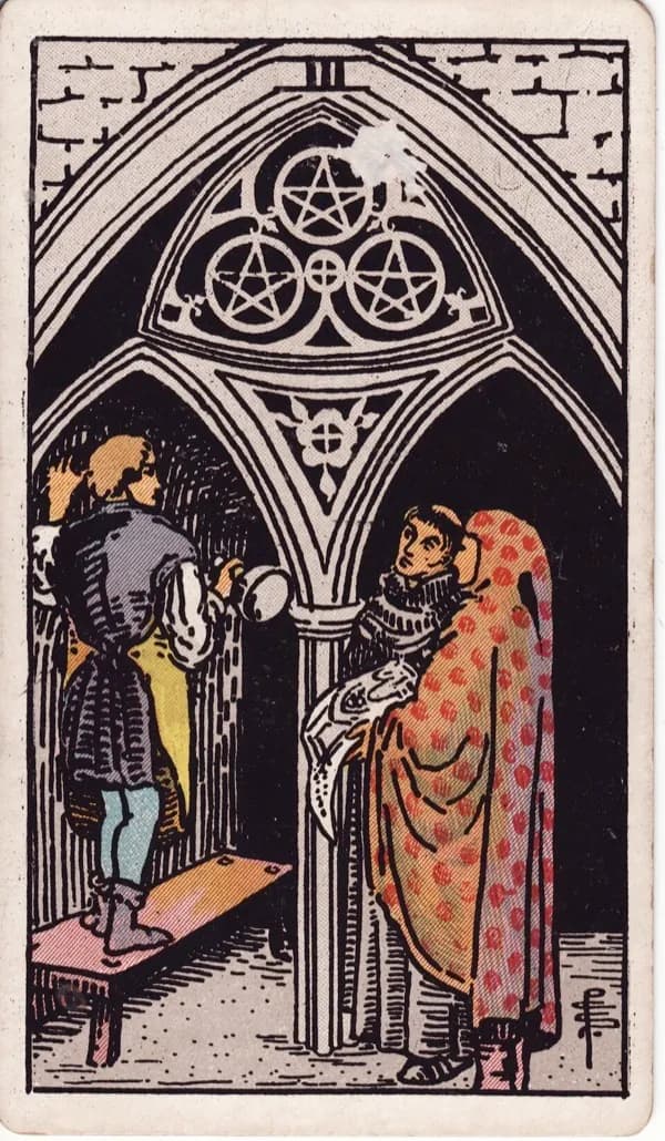 Three of Pentacles tarot card