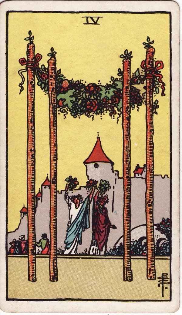 Four of Wands tarot card